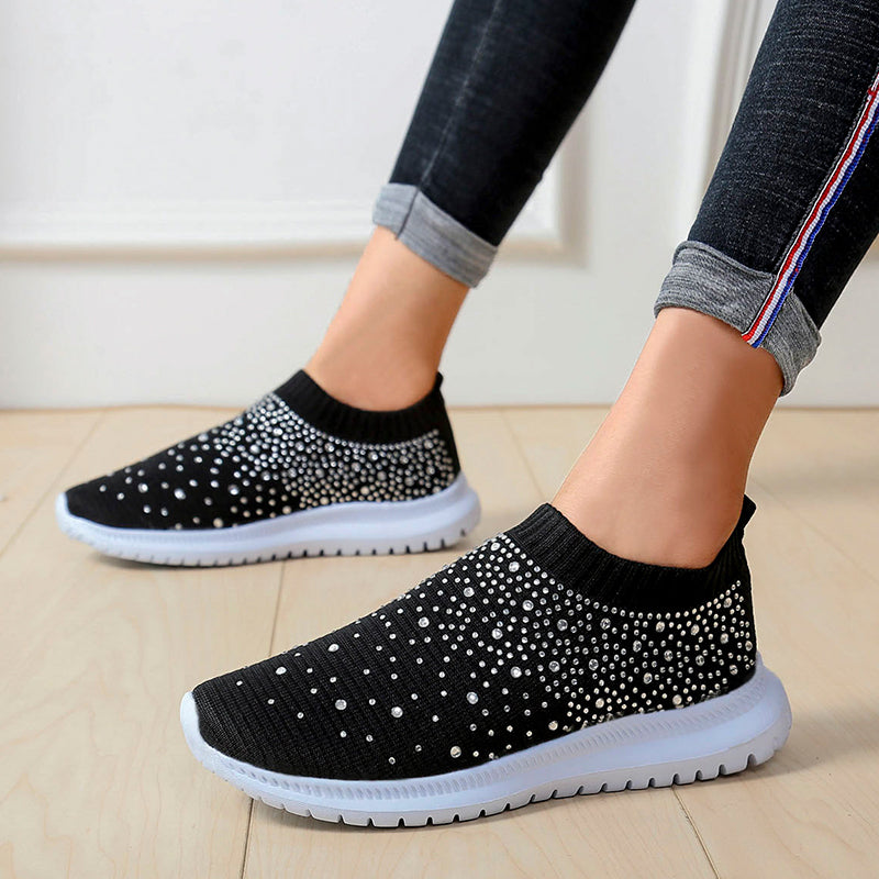 Women's Rhinestone Slip-on Shoes