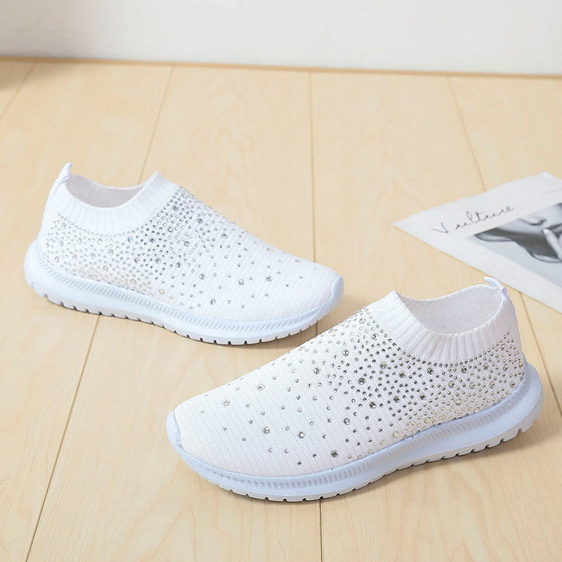 Women's Rhinestone Slip-on Shoes