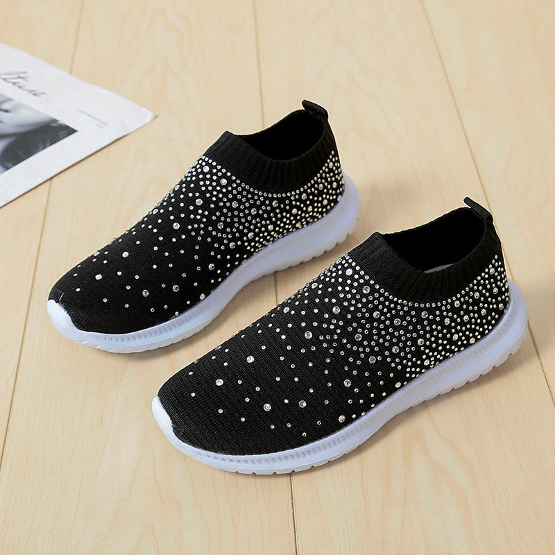 Women's Rhinestone Slip-on Shoes