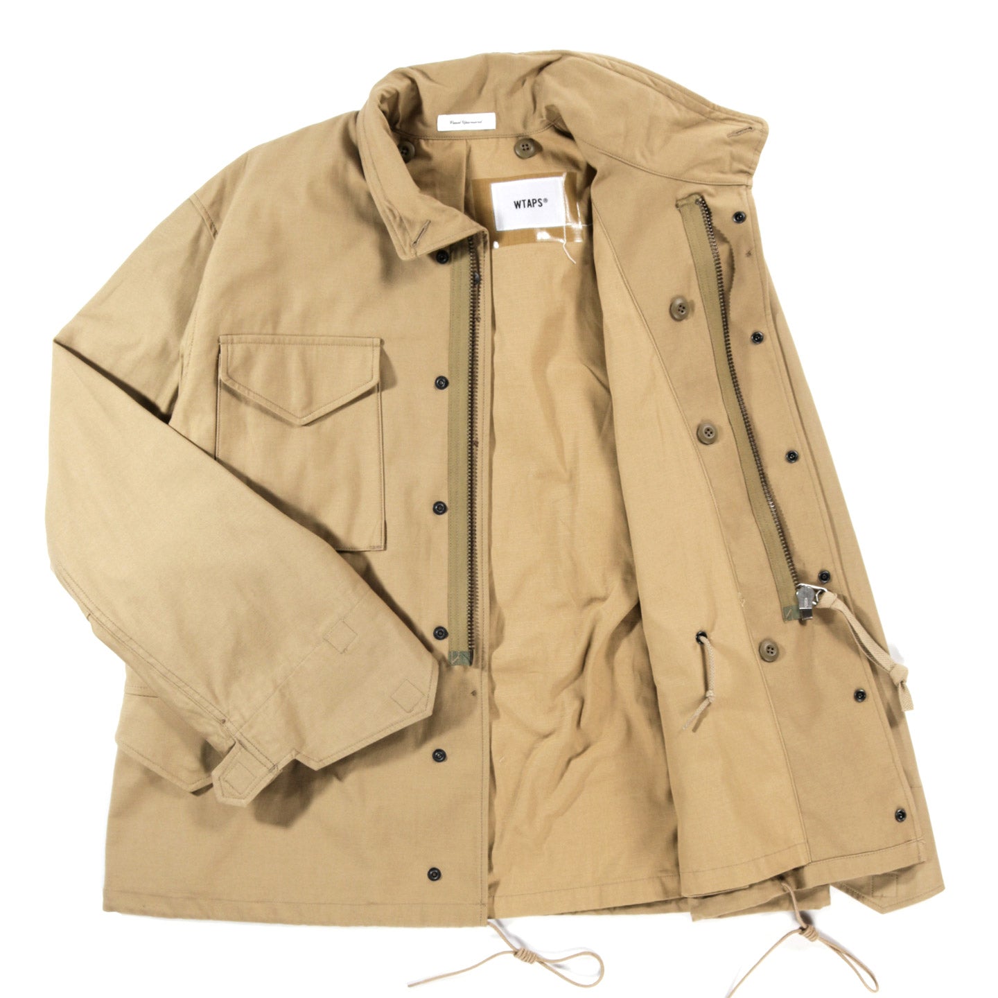 WTAPS MILL 65 JACKET BEIGE NYCO SATIN CORDURA